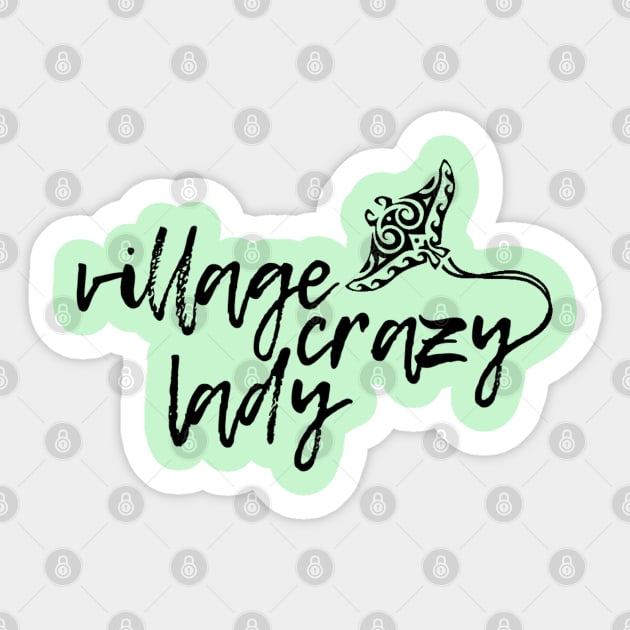 Village Crazy Lady Sticker by TreyLemons